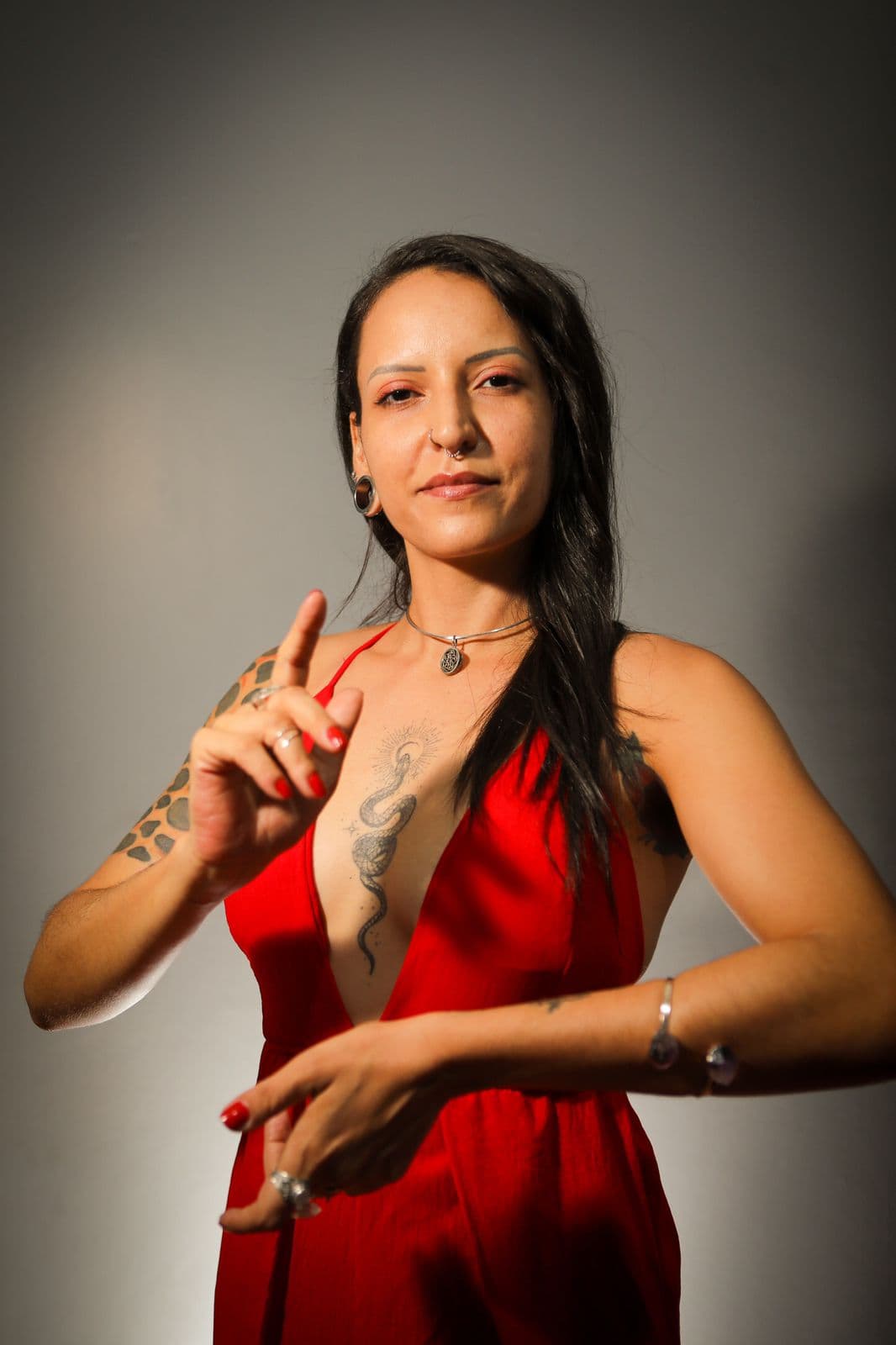 Retrato de Pâmela Motta, terapeuta do Espaço Cor